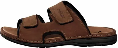 Produktbild von Rieker Pantolette Herren Sandalette Sommerschuhe modisch Freizeit braun NEU 45