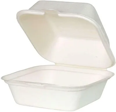 Produktbild von Burgerbox Öko-Set 500 Stück 14,3x15 cm Weiß