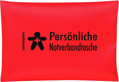Produktbild von Söhngen Persänliche Notverbandtasche orange Erste Hilfe Tasche Reißverschluss