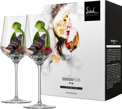 Productafbeelding van EISCH 2 rode wijnglazen, model 518/2, in cadeauverpakking SKY SENSISPLUS, artikelnummer 25184020/180063