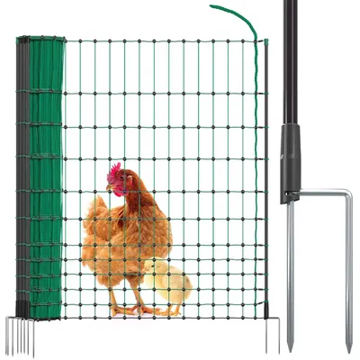 Image de Solidchoice - FarmNET Volière 25m, 112cm, Verte, sans alimentation électrique