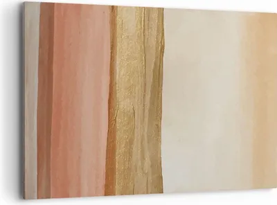 Produktbild von Bild auf Leinwand - Leinwandbild - Einteilig - Gold Abstraktion Linien - 120x80cm - Wand Bild - Wanddeko - Wandbilder - Leinwanddruck - Bilder - Wanddekoration - Leinwand bilder - AA120x80-4739