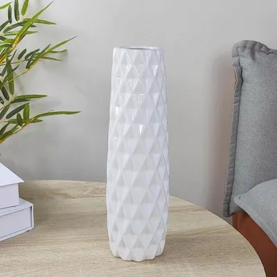 Produktbild von Famanu Keramische Vase 30 cm - Moderne Blumenvase für Wohnraumdekoration