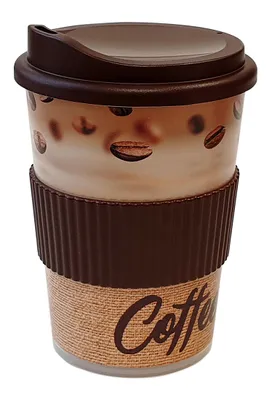 Produktbild von becher mit Trinkauslauf 0,4l, mit Manschette, PH EKOLINE COFFEE