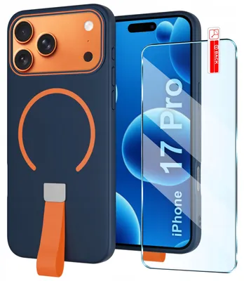Obrázek produktu pro Matné pouzdro s řemínkem pro iPhone 17 Pro | Pro MagSafe + sklo