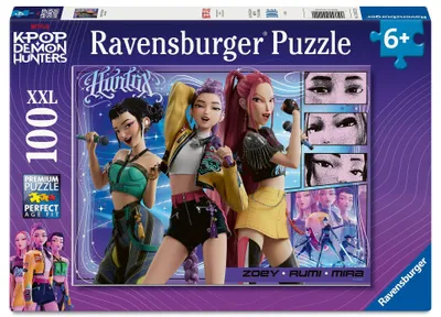 Produktbild von Kinderpuzzle 100 XXL Teile - KPop Demon Hunters - Happy fans, happy Honmoon!