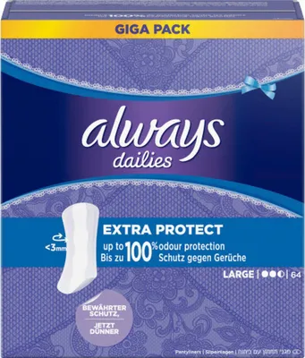Produktbild von always Slipeinlagen Long 64 mit duft