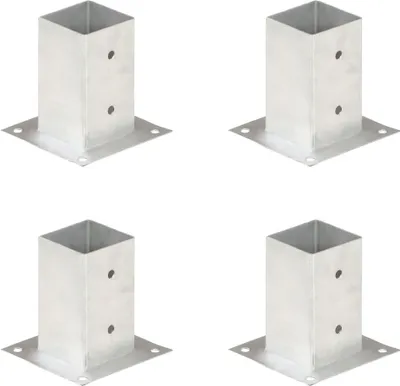 Obrázok produktu pre Kotvy na stĺpiky 4 ks 81 mm galvanizovaný kov
