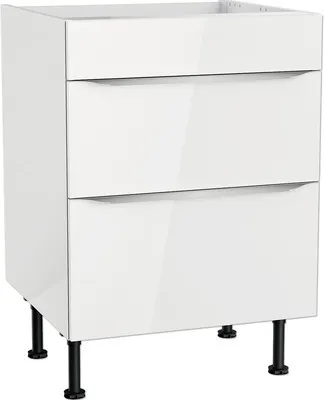 Produktbild von Optifit Kochfeldumbauschrank Arvid986 BxTxH 60 x 58,4 x 87 cm weiß glänzend zerlegt KFAV UC636-8E+