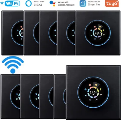Produktbild von 10X Tuya Wifi-Digitalanzeige, intelligenter Raumthermostat , fuer 5A Warmwasserbereitung Fussbodenheizung Thermostat Wandthermostat, kompatibel mit Alexa und Google Assistant