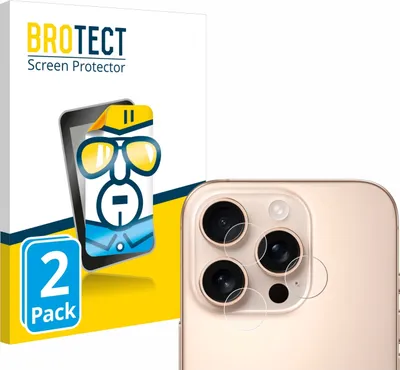 Produktbild von 2x Für Apple iPhone 16 Pro Max (NUR Kameraschutz) Schutzfolie BROTECT Displayschutz Display Schutz Folie Klar Transparent