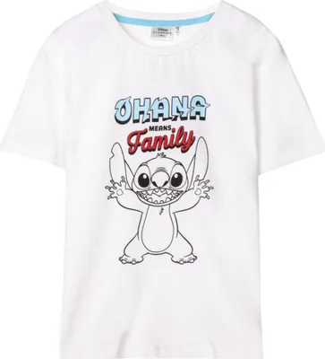 Produktbild von Kurzarm-T-Shirt Stitch Weiß - 4 Jahre