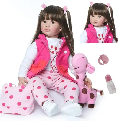 Zdjęcie produktu dla Lalka reborn, miękka, 60 cm, dla dzieci