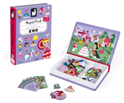 Produktbild von JANOD Princess Magneti'book, 3 Jahr(e), Karton, Violett
