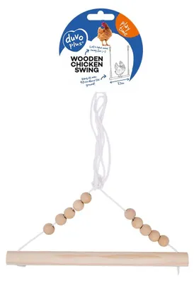 Productafbeelding van Duvo+ Houten kippenschommel 37,5 cm | zit- en speelplek voor kippen