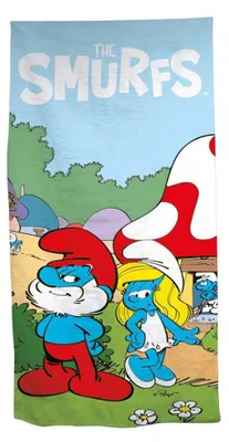 Immagine prodotto di Asciugamano da bagno Smurfs Friends 70 x 140 cm in poliestere