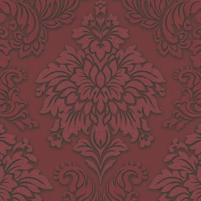 Produktbild von Livingwalls Barocktapete Metropolitan Stories Tapete mit Ornamenten Lizzy London Vliestapete mit Glitzereffekt rot silber schwarz 10,05 m x 0,53 m