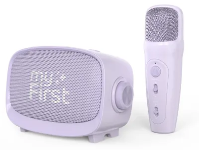 Immagine prodotto di Macchina karaoke per bambini - Microfono wireless - Altoparlante Bluetooth portatile - Cambio voce AI
