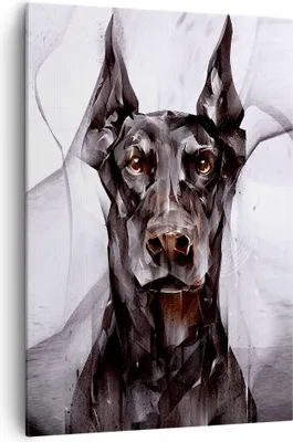 Produktbild von Bild auf Leinwand - Leinwandbild - Einteilig - Hund Abstraktion - 70x100cm - Wand Bild - Wanddeko - Wandbilder - Leinwanddruck - Wanddekoration - Leinwand bilder - Wandbild - PA70x100-3999