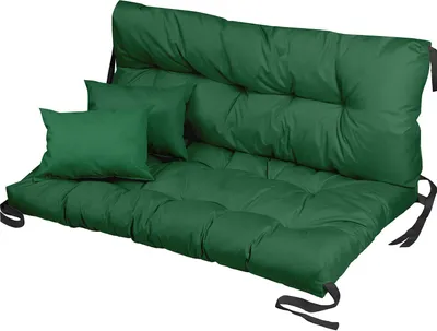 Zdjęcie produktu dla Zestaw poduszek paletowych poduszka 120x80x50 ławka ogrodowa poduszka siedzisko ławka poduszka oparcie poduszka materac poduszka ogrodowa huśtawka hollywood, zielona [133]