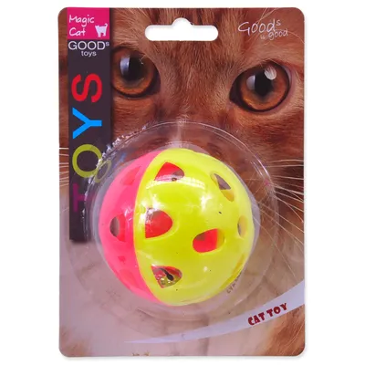 Image de Jouet MAGIC CAT néon balle jumbo avec clochette 6 cm 1 pc