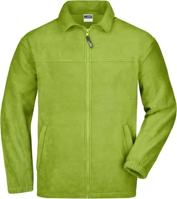 Produktbild von Full-Zip Fleece Jacke in schwerer Fleece-Qualität lime-green, Gr. 4XL