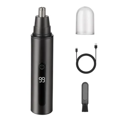 Produktbild von Nasenhaartrimmer, Nasenhaarschneider USB Wiederaufladbar, LCD Display Nasen und Ohrhaartrimmer für Herren &Frau,Nose Hair Trimmer