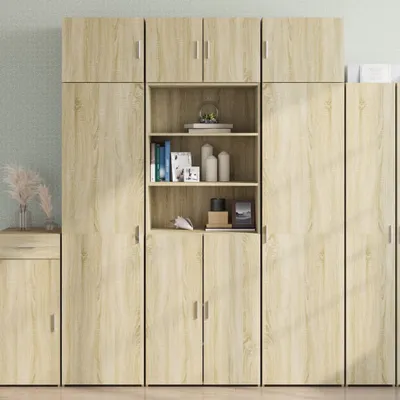 Produktbild von Highboard Sonoma-Eiche 70x42,5x185 cm Holzwerkstoff - Kommoden 3281373