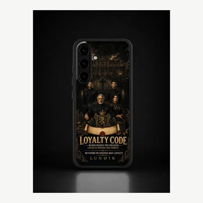 Productafbeelding van Samsung S25 hoesje, telefoonhoesje, beschermhoesje, case met een loyaliteitsmotief – LUNØIR ©