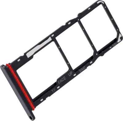 Produktbild von Simkartenhalter passend für Motorola Moto G22 (XT2231), Dual-Nano-SIM + micro-SD, Serviceware, Cosmic Schwarz