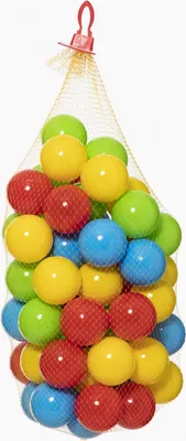 Image de Balles Piscine bébé Set de 60 balles colorées 6,5 cm Balles de jeu en plastique