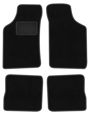 Produktbild von Velours-Fußmatten für Citroen AX 1986-1998 (Schrägheck) – 4-tlg, Schwarz, passgenau – Wielganizator LUX