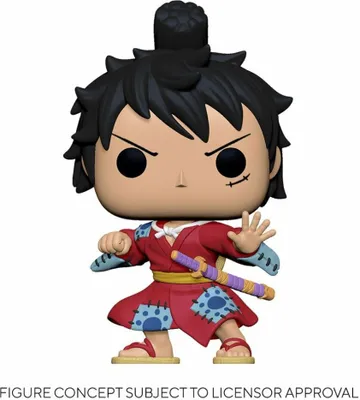Image de One Piece POP ! Animation Figurine Vinyle Luffy en Kimono 9 cm