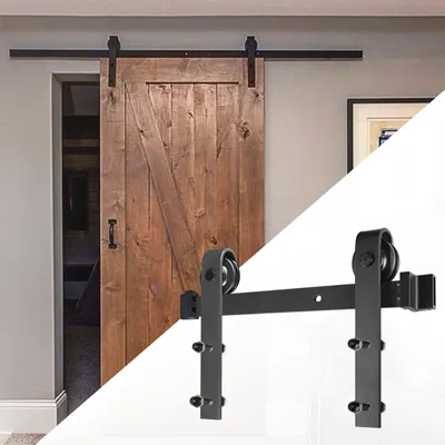 Produktbild von UISEBRT 200cm System drzwi przesuwnych Montaż drzwi przesuwnych Szyna jezdna Drzwi drewniane Drzwi przesuwne Max. 130KG Drzwi metalowe Drzwi przesuwne Drzwi przesuwne dla grubości 35mm-45mm