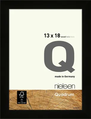 Produktbild von nielsen Holz Bilderrahmen Quadrum, 13x18 cm, Schwarz
