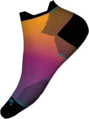 Zdjęcie produktu dla Smartwool Run Zero Cushion Ombre Print Low Ankle Socken Orange EU 42-45 Frau Orange EU 42-45