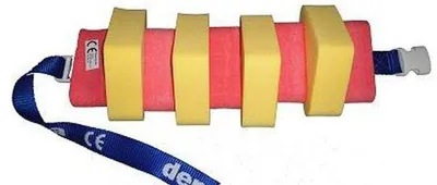 Productafbeelding van Zwemgordel voor kinderen met veiligheidssluiting, 60 cm lang, kleur: geel, paars