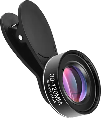 Obrázok produktu pre Univerzálny makroobjektív pre mobilné telefóny, 30 mm – 120 mm, objektív pre fotoaparát smartfónu, bez skreslenia, náhradný objektív pre iPhone 15/14/13/12/11