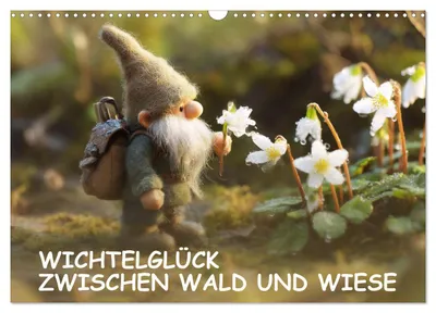 Produktbild von Wichtelglück zwischen Wald und Wiese (Wandkalender 2027 DIN A3 quer), CALVENDO Monatskalender