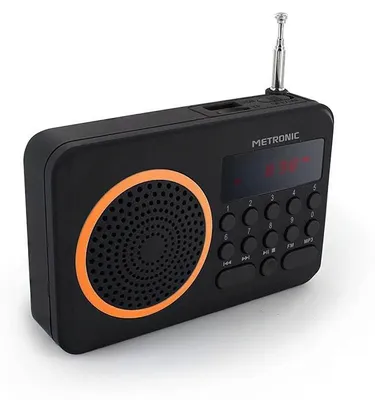 Productafbeelding van MET 477204 Draagbare FM-radio, oranje