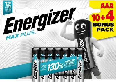 Produktbild von Set mit 10+4 AAA-Alkalibatterien, 1,5 V, ENERGIZER