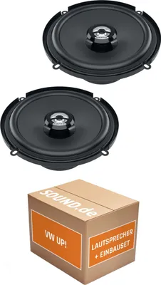 Produktbild von Lautsprecher Boxen Einbaupaket vorne Hertz DCX 160.3 passend für VW up! | 2x Tief-Mitteltöner mit integriertem Hochtöner 120W MAX