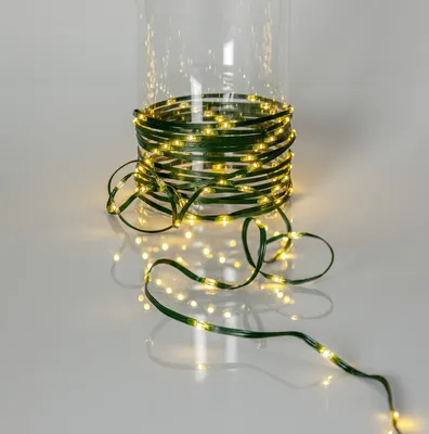 Produktbild von Star Trading Dew Drop Micro, Leichte Dekorationskette, Grün, Ambiente, IP44, 160 Glühbirne(n), LED
