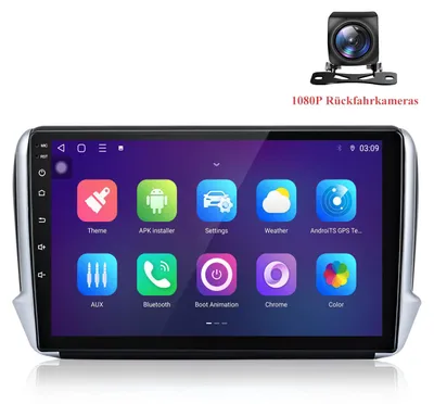 Obrázok produktu pre 10-palcové autorádio s Androidom pre modely Peugeot 208 a 2008, ročníky 2012-2018, s bezdrôtovým CarPlay a Android Auto, 8-jadrový procesor, 6+128 GB pamäte, DSP, 4G LTE, cúvacia kamera a GPS