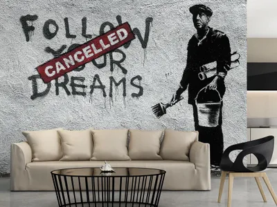 Produktbild von Vlies Fototapete 400x280 cm Tapeten Wandtapete XXL Banksy f-B-0005-a-a