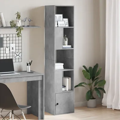 Imagen del producto de Maison Exclusive - Estantería para libros, color gris hormigón, 40x36x189 cm, fabricada en material de madera