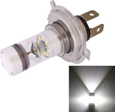 Image de H4 850LM P43T 100W Ampoule LED pour phares, feux de jour et feux de route, DC 12-24V (Cool White)
