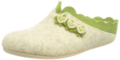 Produktbild von Manitu Damen Hausschuhe Pantoffeln Filz 320043, Größe:41 EU, Farbe:Beige