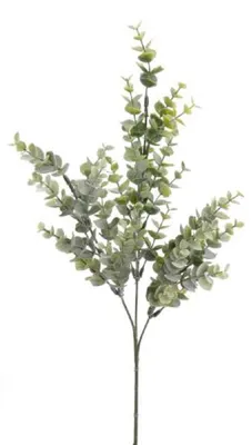 Produktbild von 6er Set künstlicher Eucalyptus Zweig Kunstblätter 3 Zweige H. 68cm grün Emerald