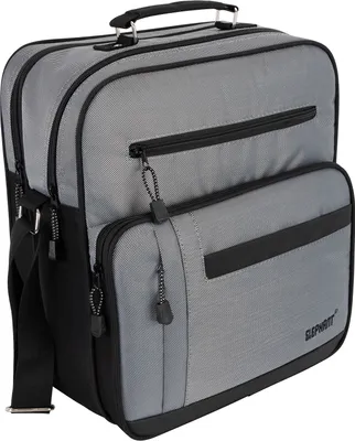 Produktbild von ELEPHANT Arbeitstasche Umhängetasche Messenger Flugbegleiter  Herrentasche Grau